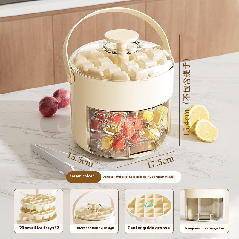 Press Ice Cube Mold Large Capacity Ice Maker