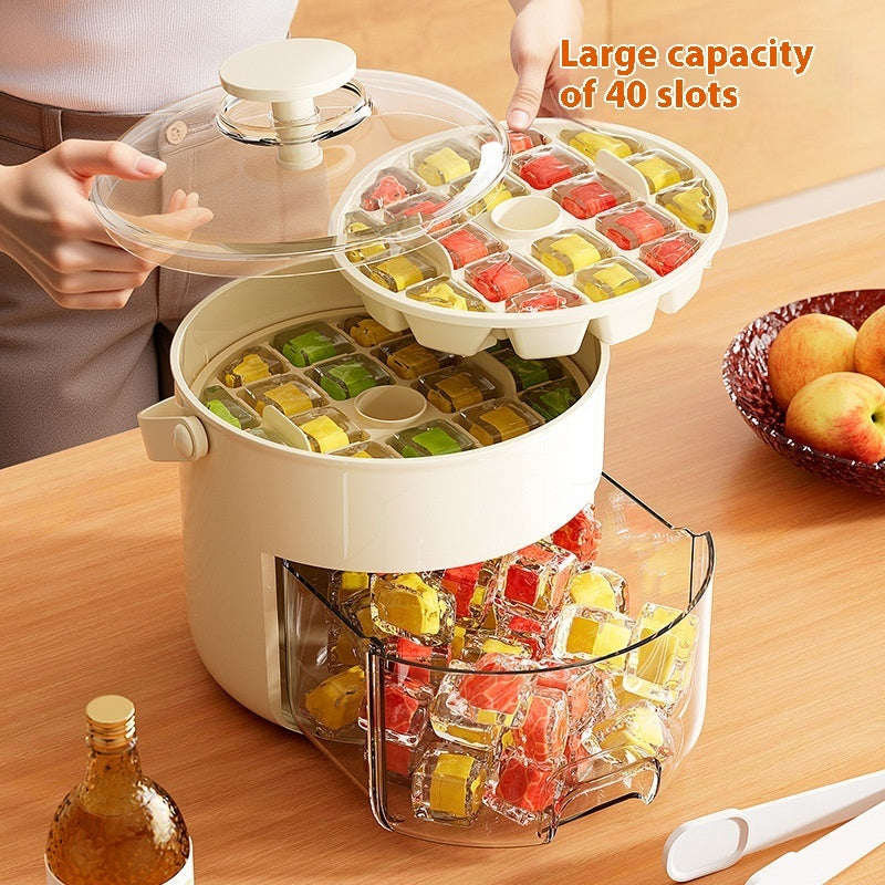 Press Ice Cube Mold Large Capacity Ice Maker